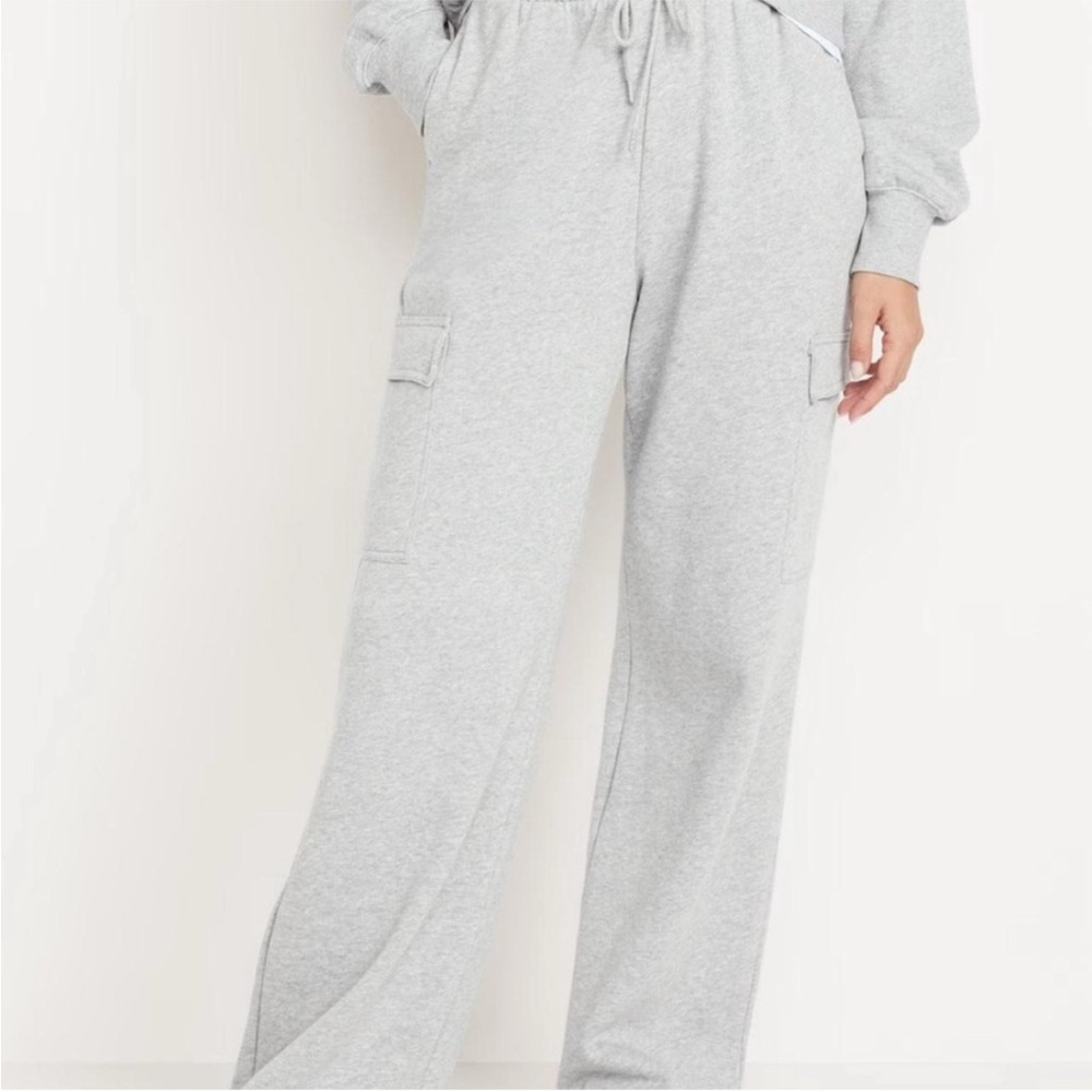 Old Navy Heather Gray Elastic Waist Sweatpants